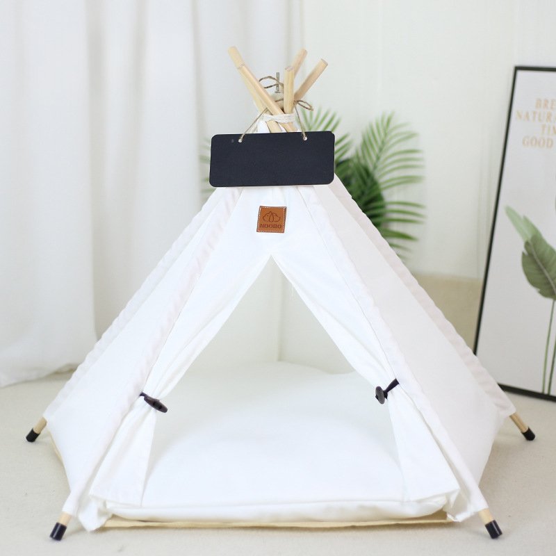Cat Tent Bed — Striped Hideaway — detail
