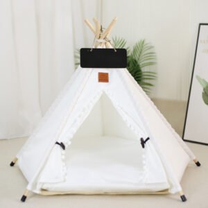 Cat Tent Bed — Striped Hideaway — product view