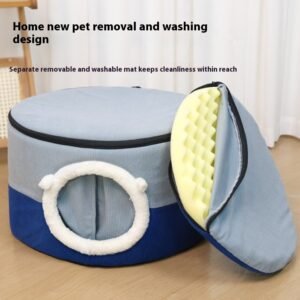 Cat Cave Bed — Two Tone Roundhouse — product view